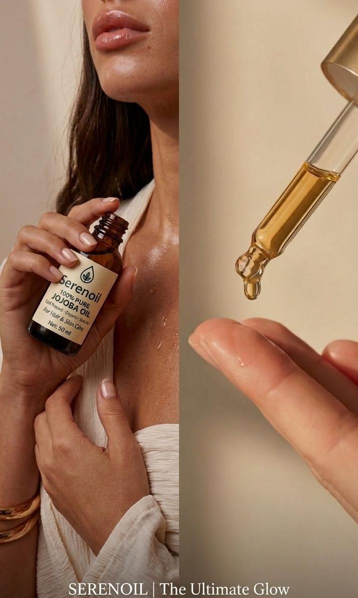 Applying Serenoil jojoba oil